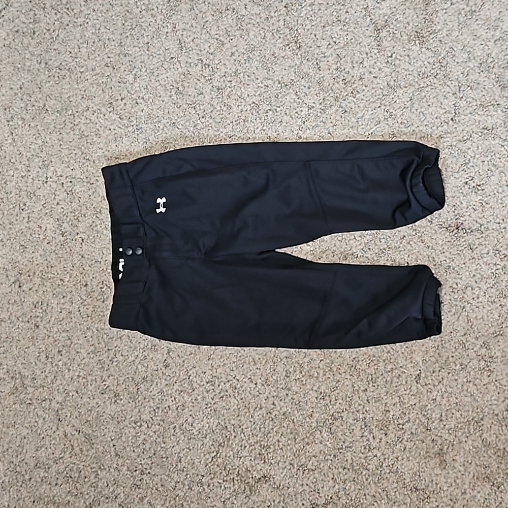 Under armour black softball pants women's small
